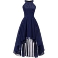 thumbnail image 4 of Vestido de cóctel para mujer, vestidos de fiesta irregulares sin mangas., 4 of 5