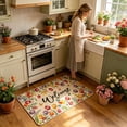 thumbnail image 6 of AuroraX Entrance Welcome Matt Outdoor Front Door House Holiday Floral Front Door Rugs for Outside Non Slip Washable 16x24 Welcome Mats for Inside Mothers Day Gifts for Mom, 6 of 7