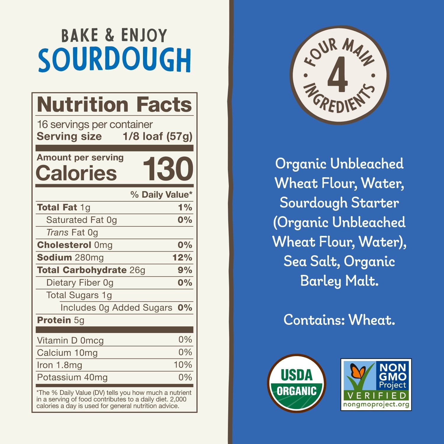 Essential Baking Organic Sourdough Bread 2 count