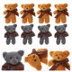 thumbnail image 2 of FELTECHELECTR 10 piezas de suministros para envolver ramos de flores, muñecos de peluche de oso de dibujos animados (color aleatorio), 2 of 6