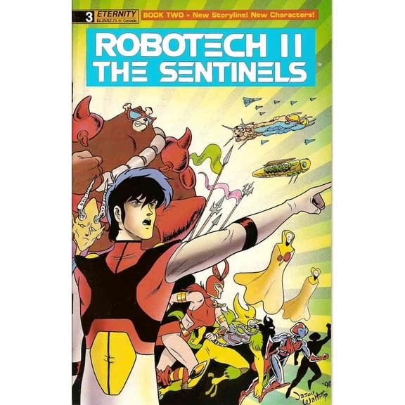 Robotech II: The Sentinels Book II #3 VF ; Eternity Comic Book