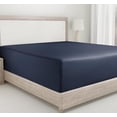 thumbnail image 1 of King Size Fitted Sheet Cotton Thread Count Sateen Deep Pockets Durable Fitted Sheet Only (King ), 1 of 9