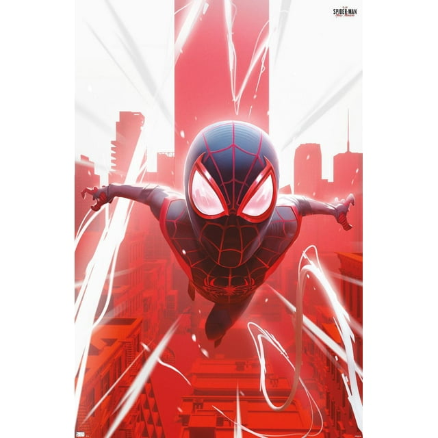 Marvel's Spider-Man: Miles Morales - Falling Wall Poster, 22.375" x 34"