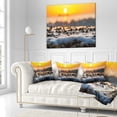 thumbnail image 2 of Designart Sunrise Giving Color for Sea Waters - Seascape Throw Pillow - 16x16, 2 of 4