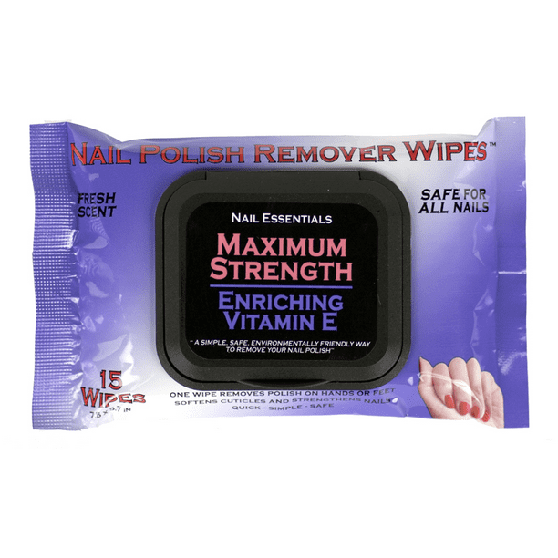 Nail Essentials Vitamin E Nail Polish Remover Wipes