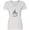 AA-White, variant on Inktastic Cute Christmas Snowman in Blue Hat and Scarf Women's V-Neck T-Shirt
