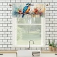 thumbnail image 3 of Funny Bird Valance Curtain Rustic Farmhouse Watercolor Bird Curtain Valances for Cafe Living Room Bath Room 1 Panel 54x18inch(2Pcs), 3 of 5