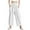 Z1-White, variant on vigerkar Women's Plus Size Wide Leg Pants Summer Stretchy Drawstring Waist Comfortable Fit Casual Capri Pants with Pockets Khaki, XL