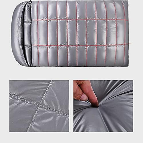 Double Four Seasons Outdoor Camping Sleeping Bag Ultra-Light Storage Folding Women and Men Suitable for Hiking Soft and Warm,Black
