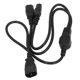 thumbnail image 1 of Divisor De Potencia Tipo Y, Cable De Extensión De Alimentación IEC320 C14 Macho A C13 Hembra 10A 250V 2500W Para Electrodomésticos, 1 of 7