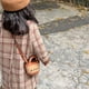 thumbnail image 4 of Bolso bandolera con cesta de verduras portátil mini para niños en contraste de color, bolso de mujer, 4 of 4