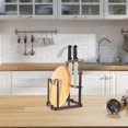 thumbnail image 2 of Baking Pan Organizer Kitchen Knife Holder One-piece Lid Rack Cutting Boards Chopping Storage Cabinet Shelf, 2 of 6