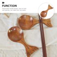 thumbnail image 6 of Raindrops Fish-Shaped Nanmu Wood Coffee Scoop Measuring Spoon for Baking Kitchen Tool and, 6 of 6