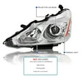 thumbnail image 3 of Spec-D Tuning Left Driver Side Chrome Projector Headlight Compatible with 2013-2015 Nissan Altima Sedan, Headlamp Assembly, 3 of 5