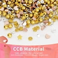 thumbnail image 4 of PEACNNG Gold Beads for Jewelry Bracelet Making, 8 Styles Spacer Beads Kit (Gold, Silver, Rose Gold), 4 of 5