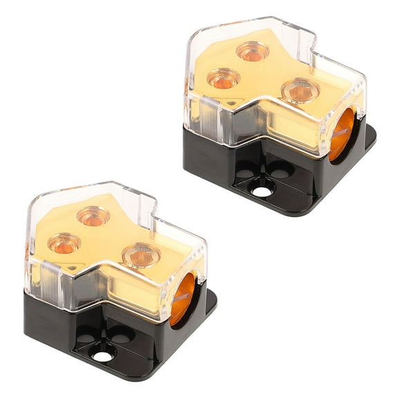 2Pcs Car Audio Power Distribution Block for Amplifier Ground Cable Splitter, Distributor Block, Audio Accessories