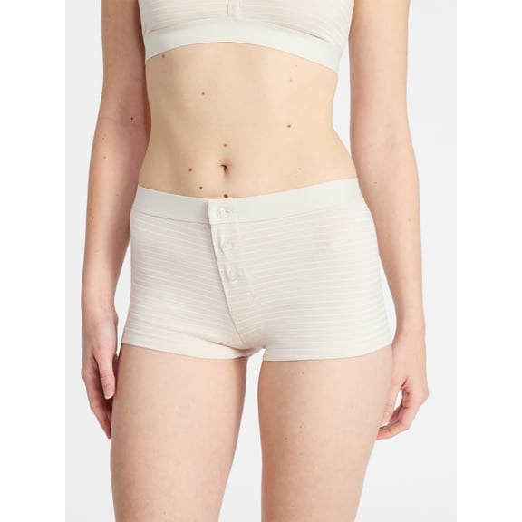 No Boundaries Women's Cotton Jersey Boyshort Panties, Sizes XS-XXXL