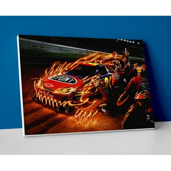 Jeff Gordon Racing Poster or Wrapped Canvas
