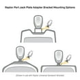 thumbnail image 4 of Minn Kota Boat Anchor System Mounting Bracket 1810381 Raptor; Jack Plate Port Side Mount; Mounts Minn Kota Raptor Shallow Water Anchor; 4 Inch Rise And 5 Inch Setback; Powder Coated; White; Aluminum, 4 of 8