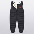 thumbnail image 2 of HCNTES Children's Insulated Snowsuit with Adjustable Shoulder Straps Kids Winter Bib Overalls for Snow Fun(A-Black,5-6 Years), 2 of 6