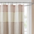 Home Essence Salem Faux Silk Shower Curtain, Blush, 72x72"