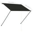 thumbnail image 3 of Retractable Awning with LED 39.4"x59.1" Anthracite, 3 of 10