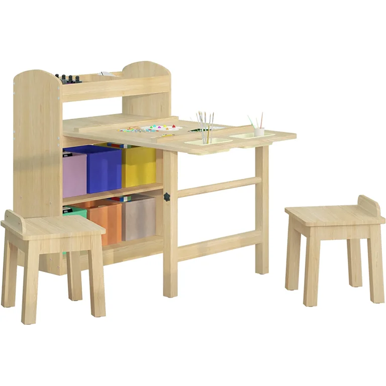 MEEDEN Kids Art Table, Solid Birch Wood Kids Table — MEEDEN ART