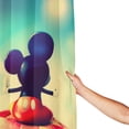 thumbnail image 4 of Cortina de ducha con dibujos animados de Mickey Mouse, cortina decorativa para bañera de baño para niñas y niños, cortina de baño de tela impermeable con 12 ganchos de plástico de 72 x 72 pulgadas, 4 of 8