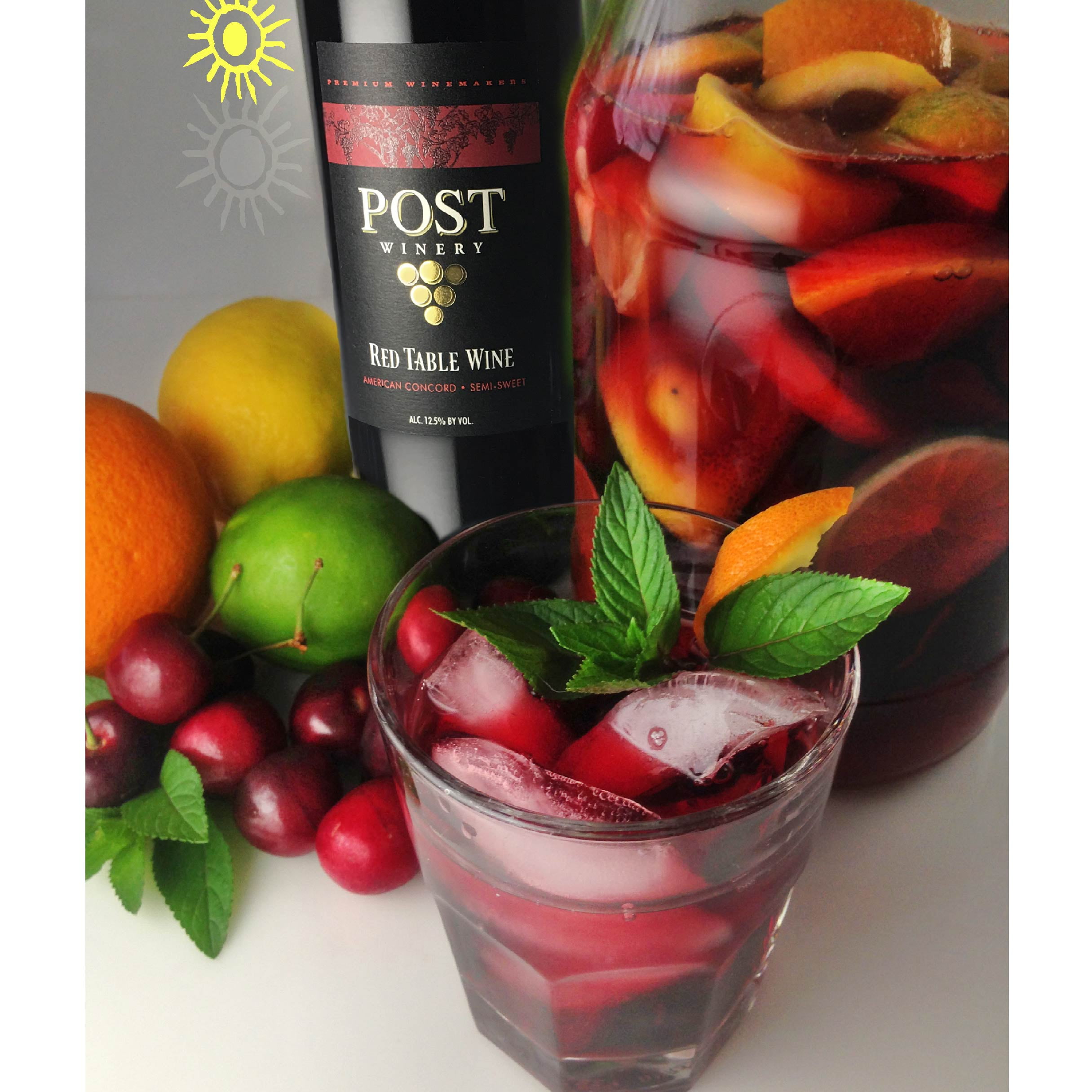 POST Red Table Wine, 1.5 L