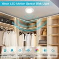 thumbnail image 2 of 12 inch Led Motion Sensor Light Indoor,120V CRI90 23W 3000K Warm White Surface Mount Led Ceiling Light, Motion Activated Disk Light for Closet Hallway Stairwell, 2 of 7
