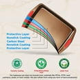 thumbnail image 3 of NutriChef Baking Pan 15-Piece Nonstick Golden Carbon Steel Bakeware Set, 3 of 8