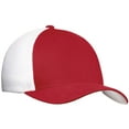 thumbnail image 4 of Yellow Rooster Men's Flexfit Mesh Back Male Cap True Red/ White S/M, 4 of 5