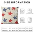 thumbnail image 5 of BANET Pillowcase for Couch Sofa Blue Red White Design White, 5 of 5