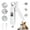 White, variant on ABSOKE 2-in-1 Dog Cat Nail Clippers and Grinder with 2 LED Lights ,Splash Guard,USB Rechargeable for Small Medium Large Dogs Cats