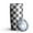 Gray and White, variant on 20oz Tumblers Gray and White Checkerboard Checkered Pattern Stainless Steel Vacuum Insulated Double Wall Travel Tumbler Cups Mug with Lid and Straw,Cleaning Brush for Cold & Hot Drinks