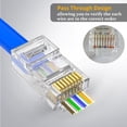 thumbnail image 3 of Paquete de 100 conectores RJ45 Cat5 Cat6 | AOWIZ, 3 of 5