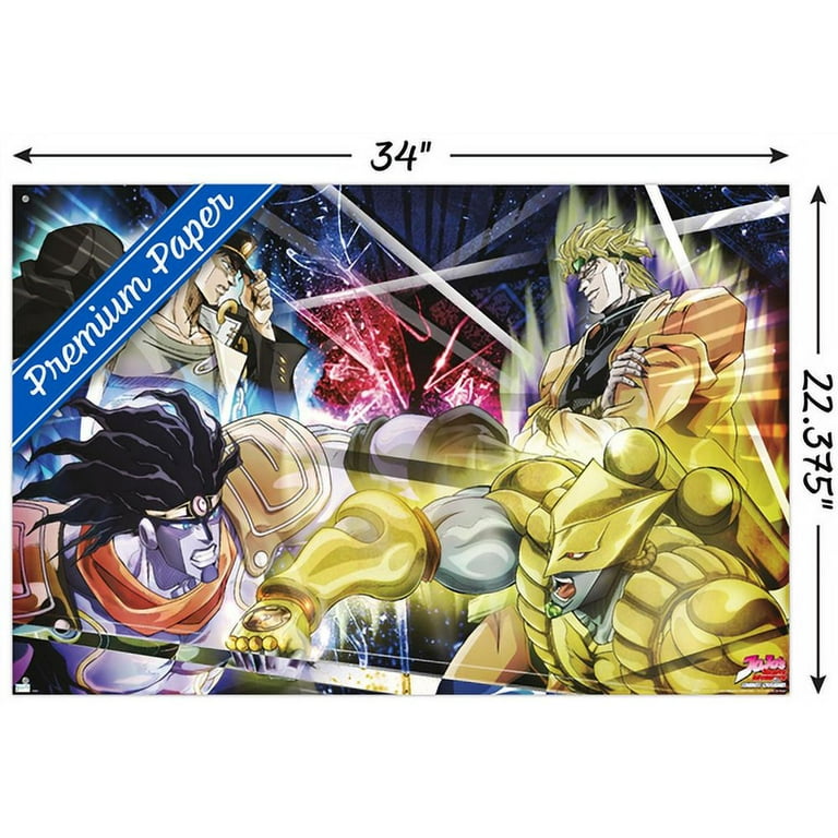 JoJo's Bizarre Adventure - Season 2 Key Art Wall Poster with Push