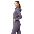 thumbnail image 3 of M&M SCRUBS Women’s Full Zip Scrub Jacket – 4-Way Stretch Warm-Up Jacket with Stand Collar, Moisture-Wicking (Charcoal, 2X-Large), 3 of 7