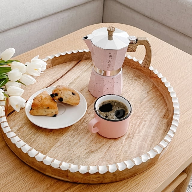 Linen Chest Enamel Cappuccino Cup (8oz/237mL)