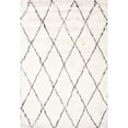 thumbnail image 1 of Nuloom 8' x 10' Hand Made Marrakech Shag Rug in Ivory, 1 of 5