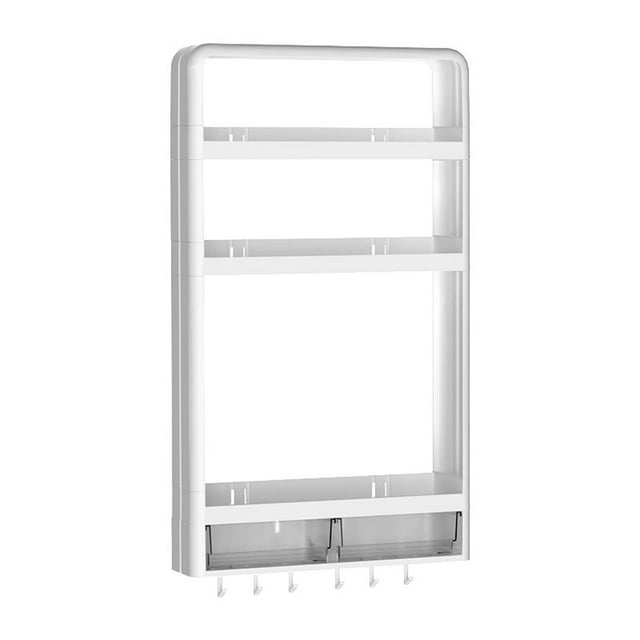 Estante de baño Organizador Estante de almacenamiento sobre el inodoro Estante de ducha multifuncional Accesorio de múltiples capas Sin perforación E