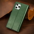 thumbnail image 3 of iPhone 12 Case, iPhone 12 Pro Case, Mantto Wallet with Card Holder Slots Premium PU Leather Magnetic Flip Cover with Kickstand, Shockproof TPU Interior Case For Apple iPhone 12/12 Pro 6.1", Green, 3 of 9