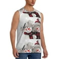 thumbnail image 2 of Balery Christmas Snowman With Hat Men's Sleeveless Muscle Shirts Workout Tank Top, Moisture Wicking, Odor Protection-3X-Large, 2 of 8
