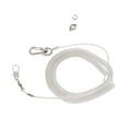 thumbnail image 4 of Pet Bird Leash Parrot Foot Chain Anillo de tobillera de entrenamiento de acero plástico para saliente Cuerda de 5 m. Y anillo de tobillera de talla 10 Zulema Cuerda elástica de aves loro, 4 of 8