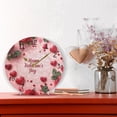 thumbnail image 2 of Roses Hearts Happy Valentine's Day Round Wall Clock Silent Analog Battery Operated Gold Pointer Home Decor 9.84" Diameter, 2 of 11