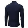 thumbnail image 3 of Gvdentm Men Shirts Casual Cotton Pullover Sweaters Neck Knitted T Shirt Basic Slim Fit Tee Tops Navy,M, 3 of 6