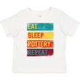thumbnail image 3 of Inktastic Ceramics Eat Sleep Pottery Repeat Boys or Girls Toddler T-Shirt, 3 of 5