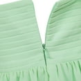 thumbnail image 6 of iEFiEL Girls Chiffon One-shoulder Flower Girl Dress High Waist Pleated Princess Bridesmaid Birthday Party Dress, 6 of 7
