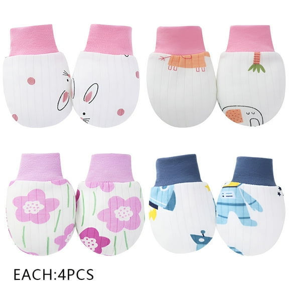 TELOLY 16Pcs Baby Mittens,Cold Protection Baby Mittens Newborn,Cute Appearance Newborn Mittens No Scratch,Style1