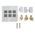 thumbnail image 2 of HD Optical Wall Plate, CAT6 USB C  Wall Plate 6 Port 3840x2160 Resolution  for Printer for TV, 2 of 8